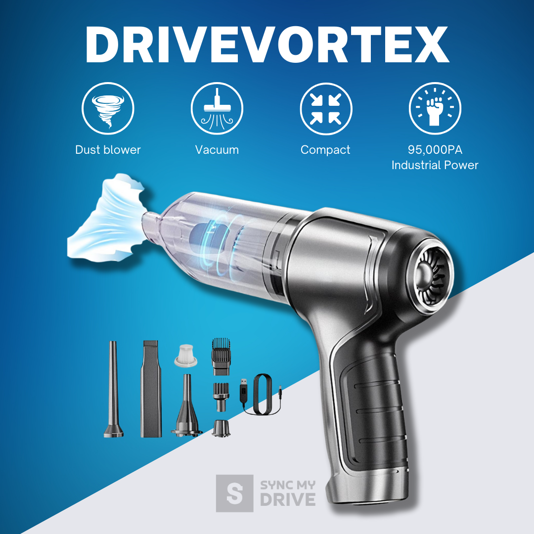 DriveVortex - Compact Air Duster & Car Vacuum