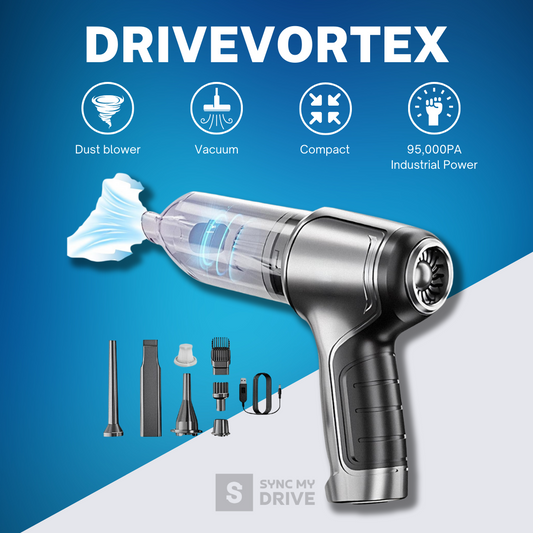 DriveVortex - Compact Air Duster & Car Vacuum