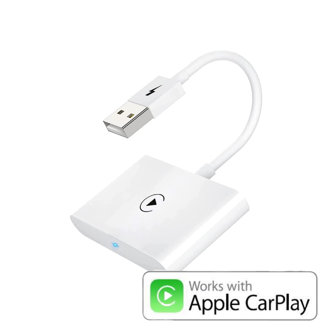CarPlay Wireless Adapter for iOS - USB, USB-C - White